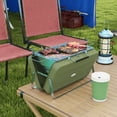 thumbnail image 2 of Outsunny Barbecue au Charbon Portable Mini avec Coque de Valise, Vert, 2 of 10