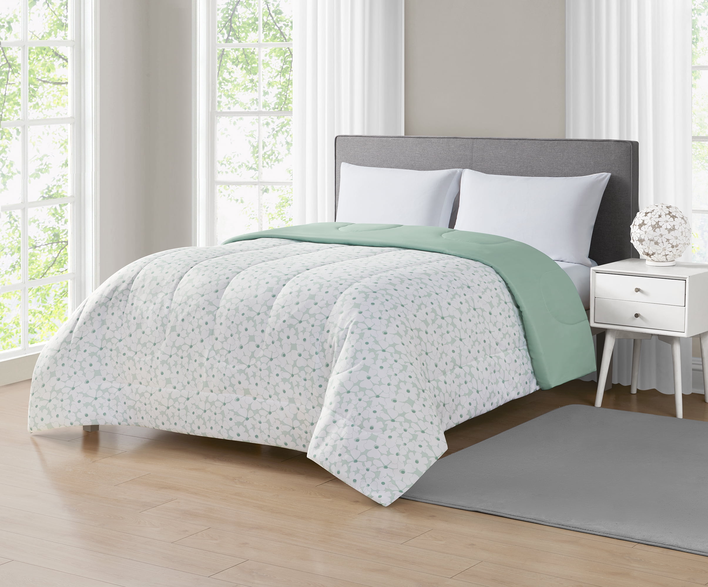 Mainstays Couette Fleuri Reversible Double
