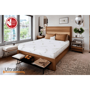 UltraFlex EcoZen- Medium Firm Reversible, CertiPUR-US® Certified Foam, Organic Bamboo Cover, Pressure Releiving, Cooling Gel Infused, Eco-Friendly Mattress ( Made In Canada )
