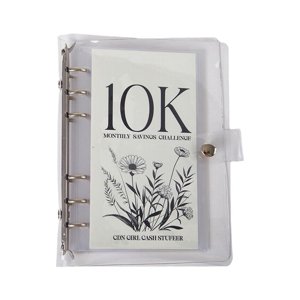 SharkTRUE Lingsun Month Enveloppes Défi d'économie d'argent Binder, facile et drôle façon d'économiser .kkk, Défis d'épargne d' argent Réserver planificateur d' économies d'Argent, argent réutilisable - Sauver le défi Binder