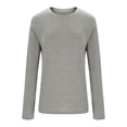 thumbnail image 4 of Yuyuzo Longues Chandails à Manches pour Femmes, Couche de Base Thermique Légère, T-Shirts à Col Rond, Hauts Chauds et Confortables avec Chaussettes, 4 of 7