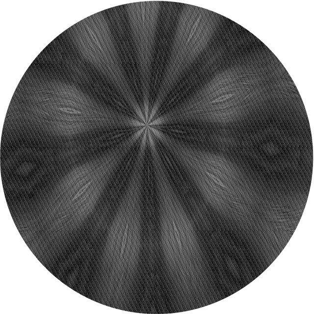 Ahgly Tapis Rond Lavable en Machine Intérieur Transitionnel Noir Charbon, 4 Pieds Rond