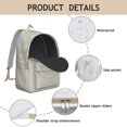 thumbnail image 2 of Zen Meditation Mandala Pattern Backpack for Women, Traditional Boho Style School Daypack with Artistic Ethnic Ornament, 2 of 5