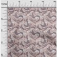thumbnail image 2 of oneOone Polyester Spandex Dusty Brown Fabric Asian Japanese Wave Craft Projects Decor Fabric Printed By The Yard 56 Inch Wide, 2 of 4