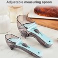 thumbnail image 3 of Measuring Cup Adjustable Spoon Kitchen Plastic Baking Dry Fluid Seasoning Scoop with Scale, S, 3 of 9