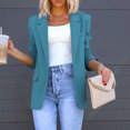 thumbnail image 2 of Pompotops Mode Femmes Décontracté Poches Manches Longues Manteau Cardigan Blouse Liquidation, 2 of 6