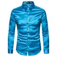 thumbnail image 1 of maskred Long Sleeve Tops For Men - Functional Anti-wrinkle Sustainable And Chic Good Cut For Normal Body Casual Work Shirt blue M, 1 of 6