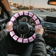 thumbnail image 4 of TIMIFIS Steering Wheel Cover Car Steering Wheel Cover Imitation Wool Short Hair Winter Handle Cover Warm and Cold Proof Lint Handle Cover Steering Covers, 4 of 6