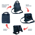 thumbnail image 2 of 3-in-1 Eco-Friendly Vintage JuteConvertible Backpack Tote Bag, 2 of 6
