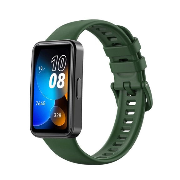 WIFKLSIIPG Upgrade Your Sport Experience with Huawei Smart Band 8 Single Color Silicone Watch Strap Offering Secure Fit & Comfortable Wear All Day Long
