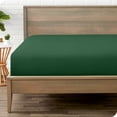 thumbnail image 1 of Bare Home Drap-Housse - Premium 1800 Collection - Poche Profonde - Ultra Doux, Résistant aux Plis - Lit Simple, Vert Forêt, 1 of 7