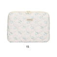 thumbnail image 4 of Maoww Housse d'Ordinateur Portable Matelassée avec Fermeture Éclair Lisse et Résistance à la Poussière Sac à Fleurs Résistant à la Poussière Blanc 15 Pouces, 4 of 6