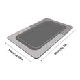 thumbnail image 3 of PpgejGEK Crystal Velvet Bathroom Rug 20 x 31 Inch Super Absorbent Rubber Backing Non Slip Washable for Shower Tub Laundry Kitchen, 3 of 6