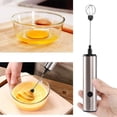 thumbnail image 4 of Egg Beater, Milk Frother Detachable Electric Stainless Steel Handheld USB Charging With Base For Kitchen For Restaurant, 4 of 8