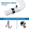thumbnail image 4 of Bidet Accessoire de Toilette Non Électrique avec Doubles Buses, Pression d'Eau Réglable et Entrée en Acier Inoxydable – Bidet d'Eau Froide Ultra Mince pour le Nettoyage Féminin et des Arrière, 4 of 6