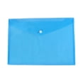 thumbnail image 1 of Blue Translucent Poly Envelope 1 Pcs Document Envelopes with Snap Button Quality Clear Document Folder for A3 Size, Document Folder with Snap Closure, Project File Document Wallet, Office Folder, 1 of 4