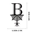 thumbnail image 1 of Spider Halloween Decoration Hang Tag Set with 26 Iron Letters 5.3 cm x 9 cm, Black Rope Included, 1 of 4
