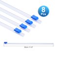 thumbnail image 2 of 8pcs Plastic Wrap Cutter, 12in Plastic Wrap Slide Cutter Self Adhesive Installation Replacement for Aluminum Foil Wax Paper Parchment Paper Wrap Dispenser, Blue, 2 of 6