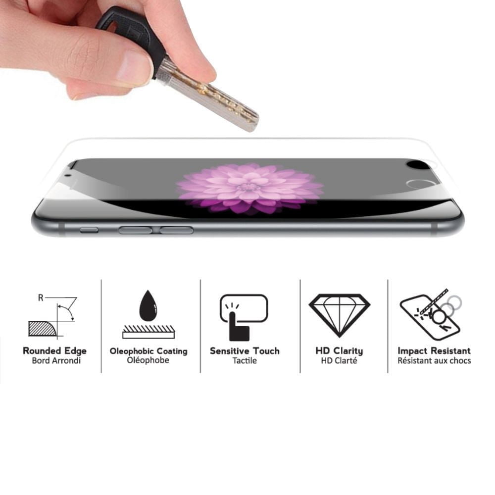 Protecteur d'écran en verre trempé incurvé LBT pour Apple iPhone 6 / 6S / 7/8