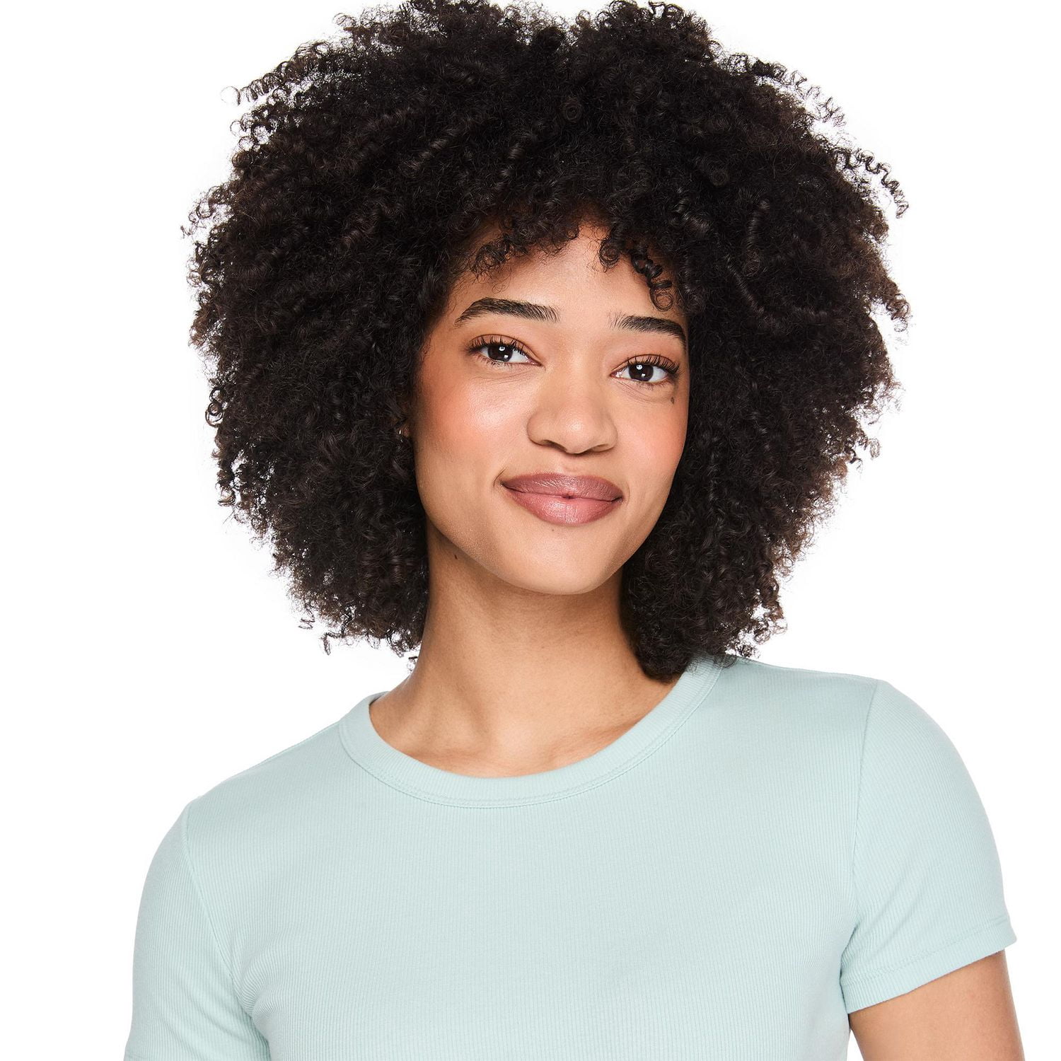 T-shirt côtelé à encolure ras du cou George pour femmes