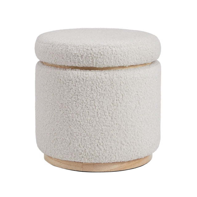 Pouf de rangement Richgrove naturel