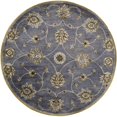 thumbnail image 1 of HomeRoots 352894 5 ft. 6 in. Round Wool Midnight Area Rug, 1 of 1