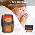thumbnail image 1 of Flame Heater, Mini Portable Heater with 2-Speed Settings, Small Desk Heater for Home & Office, Overheat Protection & 12-Hour Timer, Multi-Use Heater for Winter, Desk, Kitchen, & Bedroom, 1 of 9