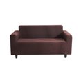 thumbnail image 1 of Solid Color Sofa Cover Elastic Couch Dust-proof Anti-slide Slipcover 1/2/3/4 Seater Covers Protector Full Coverage Coffee L, 1 of 9