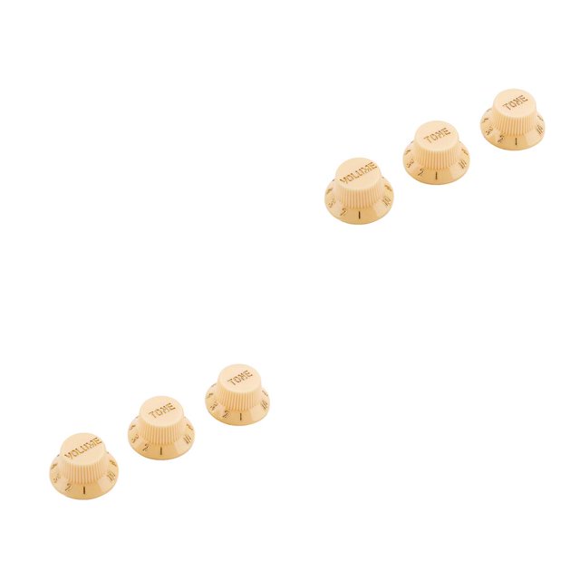 maskred 3pcs Guitare Bouton Chaîne Instrument Parties Volume Ton Boutons de Contrôle Bouchons comme Indiqué 2Set