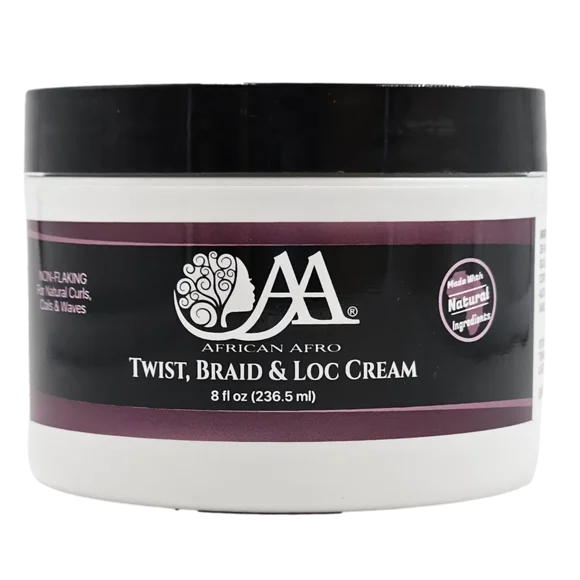Crème pour Tresse Torsadée et Local / Crème Coiffante pour Torsion, Tresse et Local /