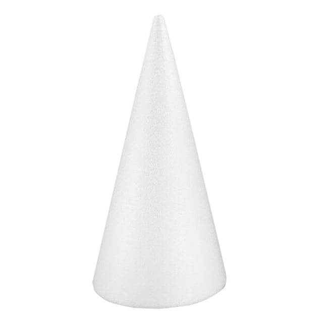 Foam Cone DIY Multi-use Blank Cake Dummy Christmas Tree Cone Craft Cone for Kids
