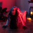 thumbnail image 3 of Costway Fantôme Rampant Animatronique Lumineux et Animé pour Halloween avec Yeux à LED, 3 of 10