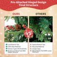 thumbnail image 3 of CNKOO Christmas Tree Tinsel Halloween Tree Decor with Lights Christmas Tree Battery Operated Pop Up Artificial Tree Indoor Outdoor Decorations, 3 of 7