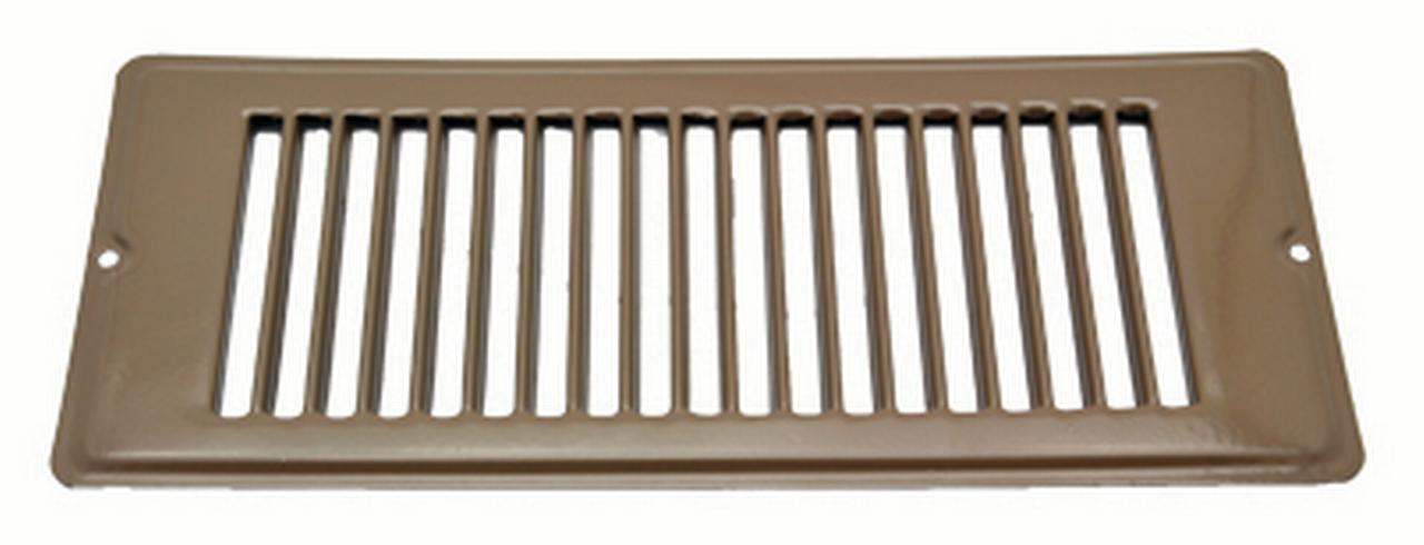 AP Products 013-634 Heating/ Cooling Register  4 Inch Width x 10 Inch Length; 5-1/4 Inch Width Overall x 12 Length Overall; Without Damper; Brown