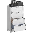 thumbnail image 1 of HOMCOM 4 Drawer File Cabinet Lateral Filing Cabinet for Home Office, White, 1 of 10