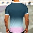 thumbnail image 2 of BOBOGOJP T-Shirts pour Grands Hommes T-Shirt Classique à Col Rond T-Shirt Coupe Confortable Chemise pour Homme (Vert,m), 2 of 5
