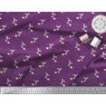 thumbnail image 2 of Soimoi Polyester Crepe Fabric Footprint,Cheese & Rat Kids Print Fabric by The Yard 42 Inch Wide, 2 of 3