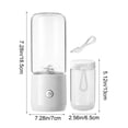 thumbnail image 3 of Leodye 1PCS Portable Wireless Electric Juicer Fully Automatic Juicer Cup Home Mini Fruit and Vegetable Extractor -7.28x2.76in, 3 of 6