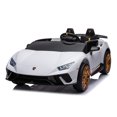 thumbnail image 1 of Licensed 24V Lamborghini Huracan 4×4 Complete Edition 2 Seater Kids Ride On Cars, Leather Seat, Rubber Tires With Remote Control, 1 of 3