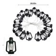 thumbnail image 3 of Solar String Lights Outdoor Waterproof,Christmas Decorative Outdoor String Lights,Black Lantern String Light,Retro Nostalgic Small Lantern Christmas,Outdoor Bar Decorative Light String,Kerosene Lamp, 3 of 6