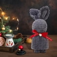 thumbnail image 2 of Serviette Tricotée Ananas Cadeau Compagnon Lapin, 2 of 6