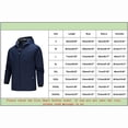 thumbnail image 2 of Kcodviy Manteau de Pluie pour Homme d'Automne et d'Hiver à Enfiler, Col Montant, à Capuche, Imperméable, Vestes pour Homme, Manteau Mince d'Extérieur, Manteaux et Vestes pour Homme, Chemisier, Manteau, 2 of 2