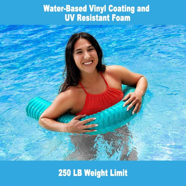 Lot De 2 Nouilles De Natation Bleues 60 Pouces – Haute Flottabilité, Mousse Haute Densité – Adulte/Enfant – Piscine Et Aquagym