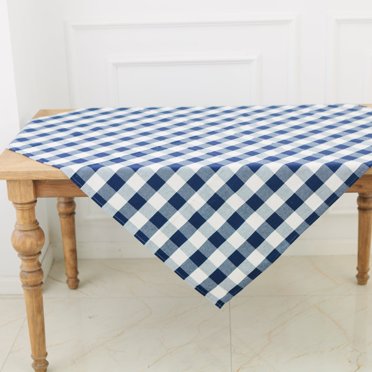 Nappe à Carreaux Buffalo Indigo et Blanche