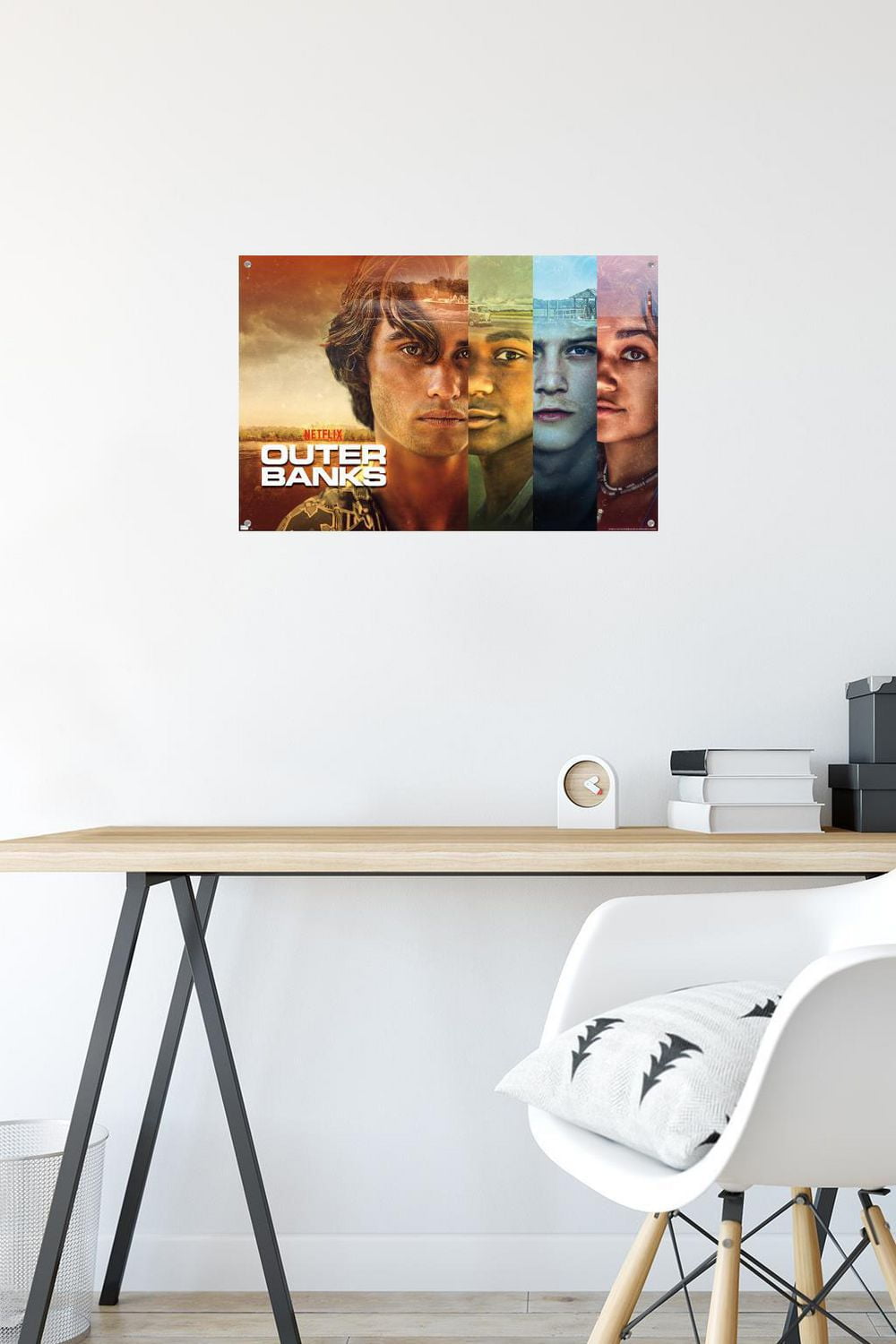 Netflix Outer Banks - Faces Wall Poster with Push Pins, 14.725" x 22.375"