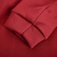 thumbnail image 5 of CEHVOM Womens Solid Shirts Round Neck Long Sleeve Tops Printed Regular Blouse Clearance, 5 of 5
