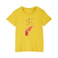 thumbnail image 1 of RXIRUCGD 2025 Vêtements d'Été pour Enfants T-shirt Imprimé Mode Mignon Col Rond Manches Courtes, 1 of 5