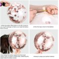 thumbnail image 3 of 50 PCS Rose Gold Confetti Balloons Balloons Party Balloon for Birthday Decorations, Wedding (50pcs-A), 3 of 4
