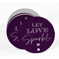thumbnail image 2 of Inkdotpot Silver Foil Paper Hang Tags Let Love Sparkle Wedding Favor Tags 100 Pieces, 2 of 6