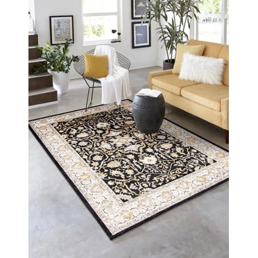 Tapis Lavable ECARPET Oriental pour Chambre, Salon, Chambre d'Enfant, Couloir